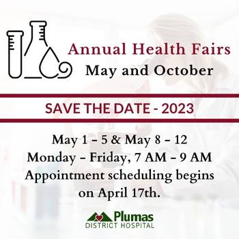SAVE THE DATE! 2023 Health Fairs